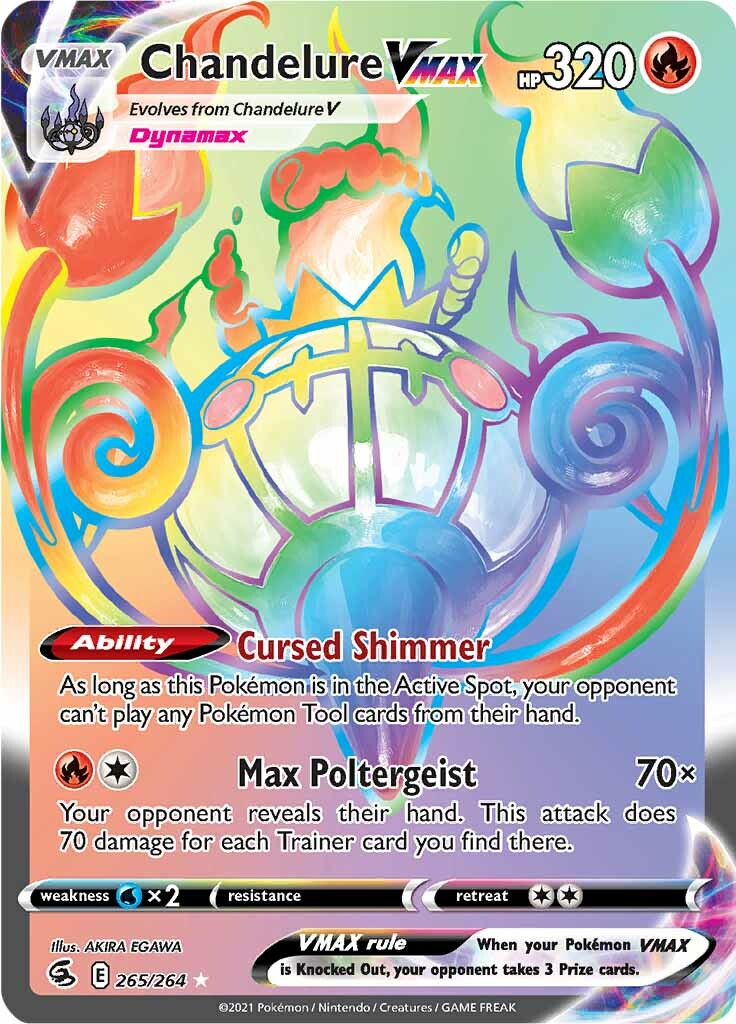 Chandelure VMAX (265/264) [Sword & Shield: Fusion Strike] | Amazing Games TCG