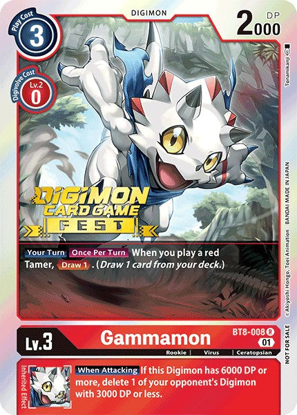 Gammamon [BT8-008] (Digimon Card Game Fest 2022) [New Awakening Promos] | Amazing Games TCG