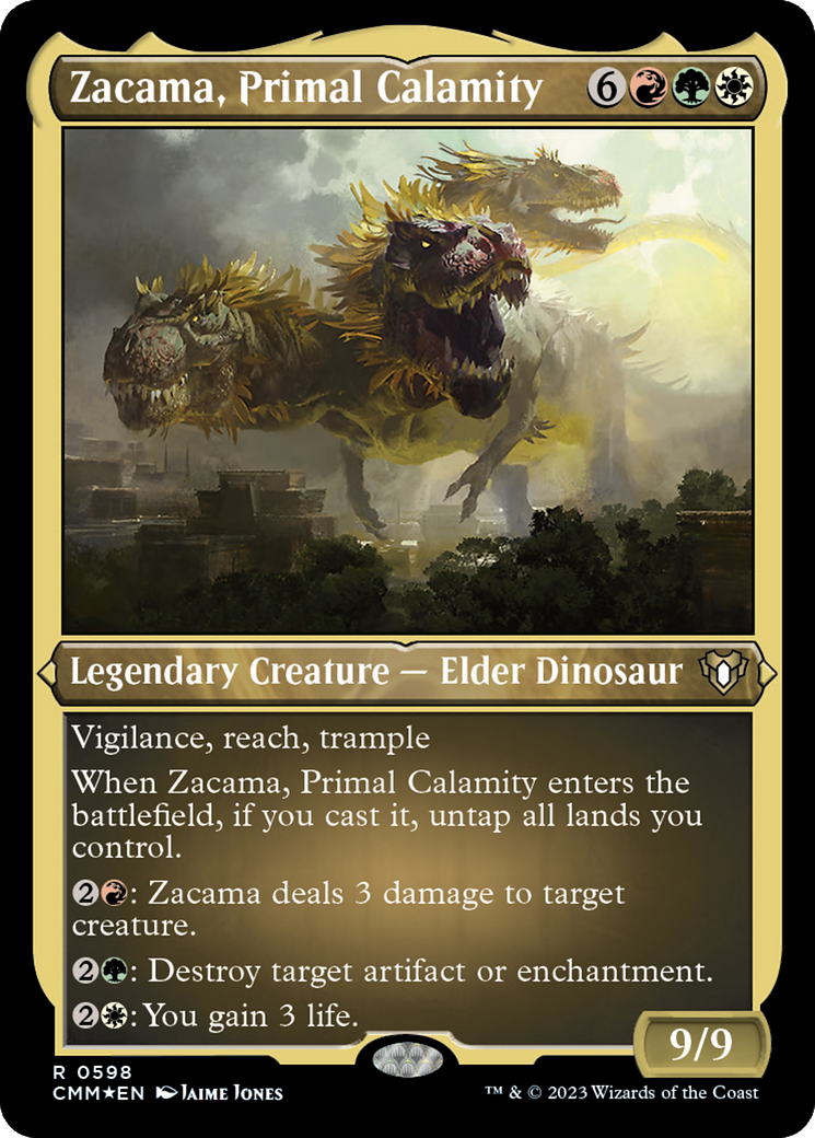 Zacama, Primal Calamity (Foil Etched) [Commander Masters] | Amazing Games TCG