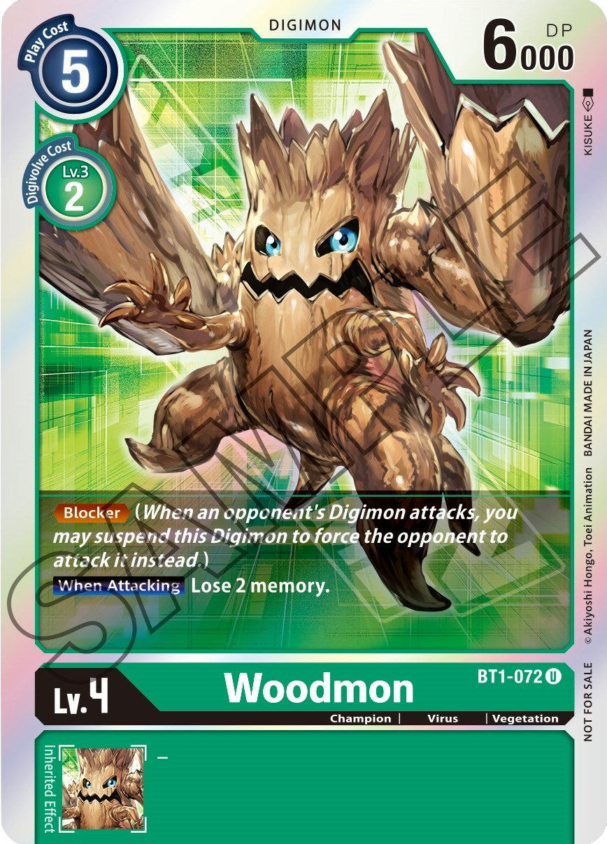 Woodmon [BT1-072] (Event Pack 1) [Release Special Booster Promos] | Amazing Games TCG