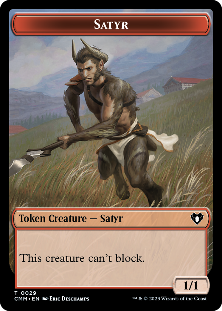 Satyr Token [Commander Masters Tokens] | Amazing Games TCG