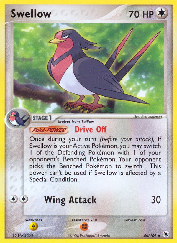 Swellow (46/109) [EX: Ruby & Sapphire] | Amazing Games TCG