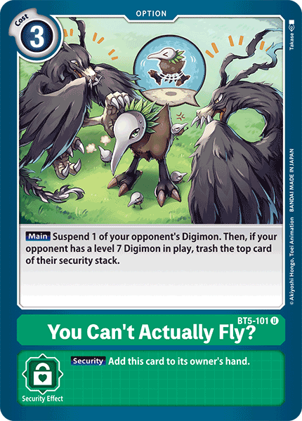 You Can't Actually Fly? [BT5-101] [Battle of Omni] | Amazing Games TCG