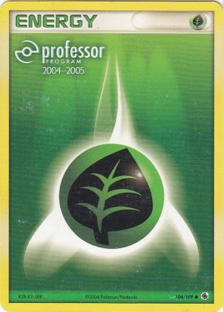 Grass Energy (104/109) (2004 2005) [Professor Program Promos] | Amazing Games TCG