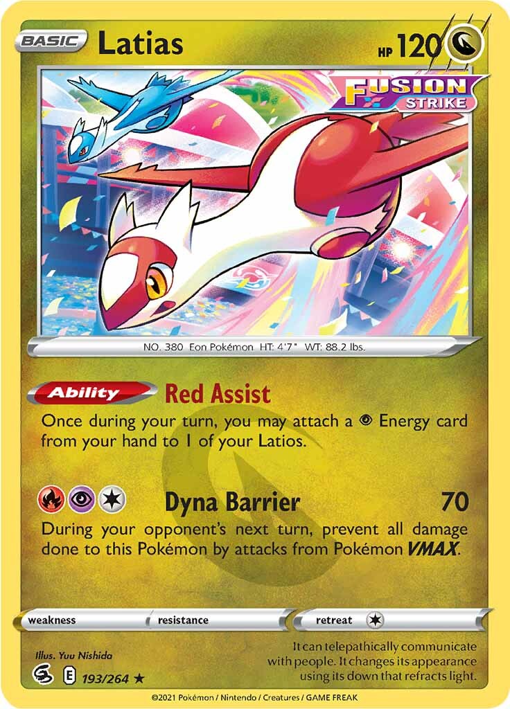 Latias (193/264) [Sword & Shield: Fusion Strike] | Amazing Games TCG