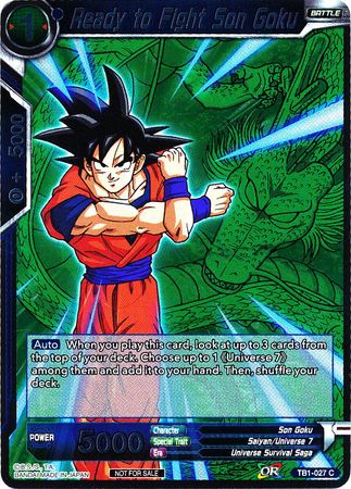 Ready to Fight Son Goku (Event Pack 2 - 2018) (TB1-027) [Promotion Cards] | Amazing Games TCG