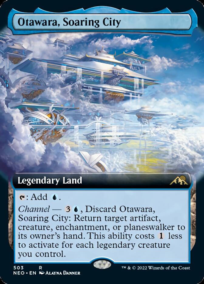 Otawara, Soaring City (Extended Art) [Kamigawa: Neon Dynasty] | Amazing Games TCG