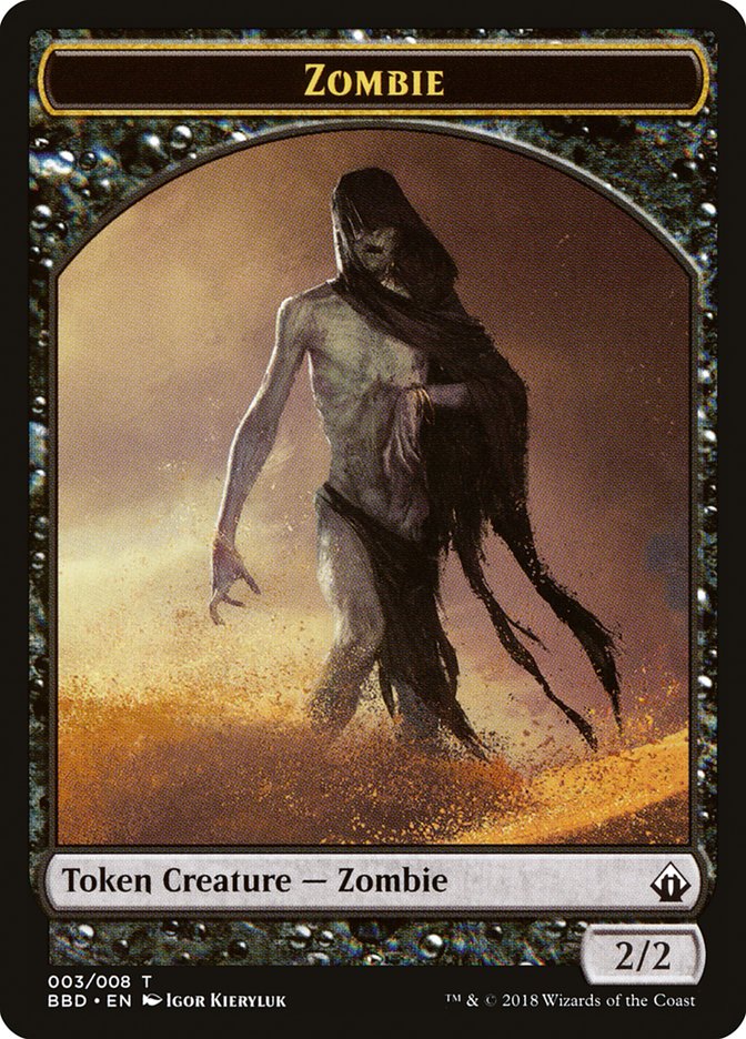 Zombie Token [Battlebond Tokens] | Amazing Games TCG