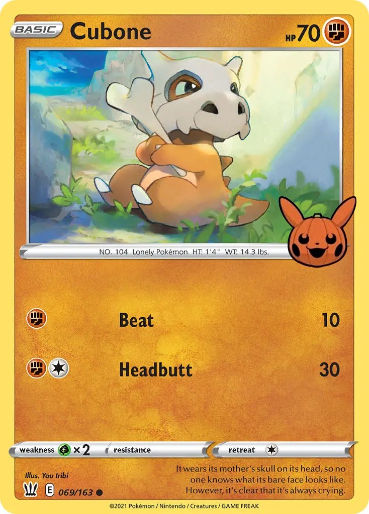 Cubone (069/163) [Trick or Trade] | Amazing Games TCG