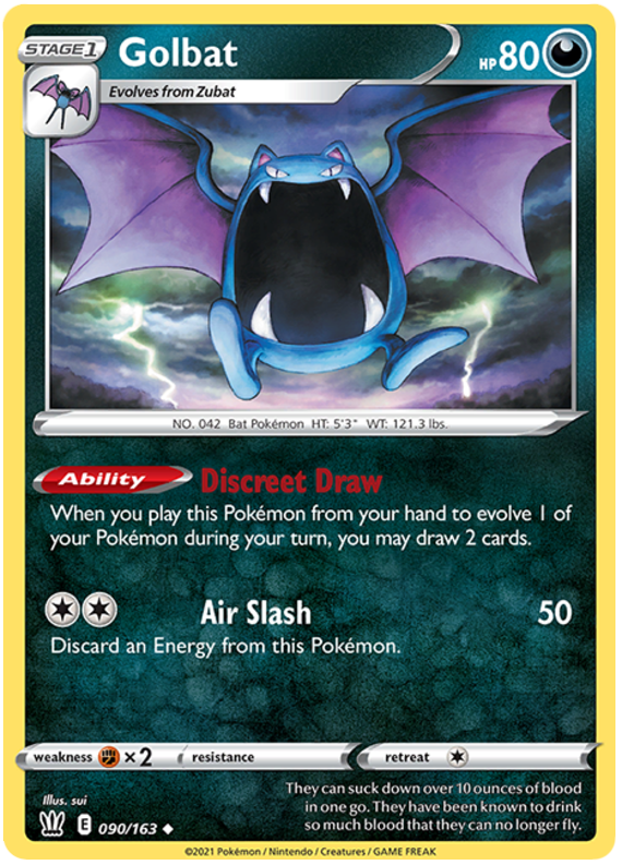 Golbat (090/163) [Sword & Shield: Battle Styles] | Amazing Games TCG