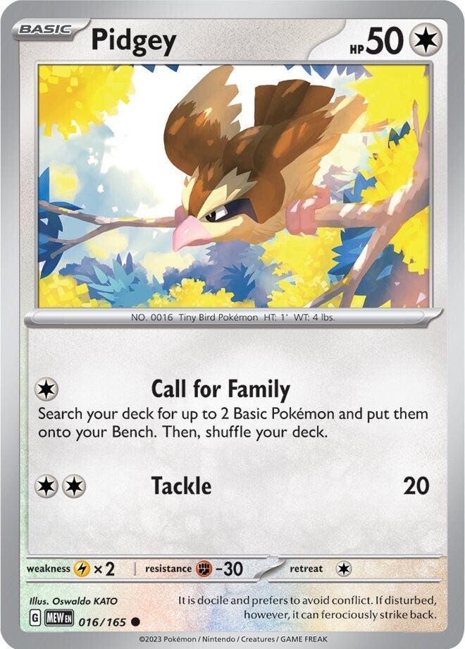 Pidgey (016/165) [Scarlet & Violet: 151] | Amazing Games TCG