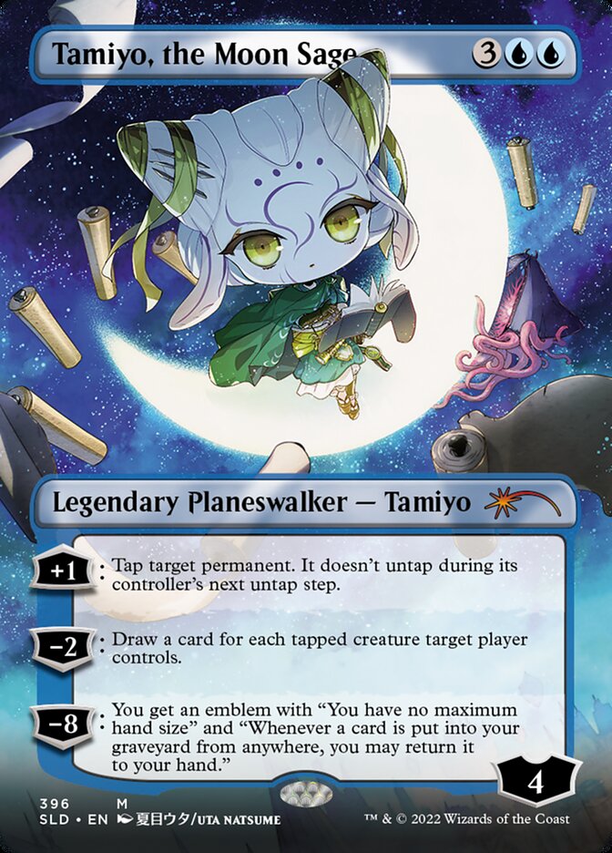 Tamiyo, the Moon Sage (Borderless) [Secret Lair Drop Series] | Amazing Games TCG