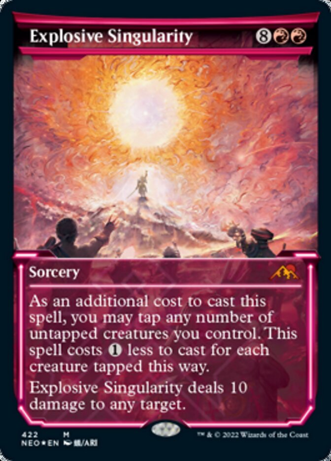 Explosive Singularity (Showcase) (Foil Etched) [Kamigawa: Neon Dynasty] | Amazing Games TCG