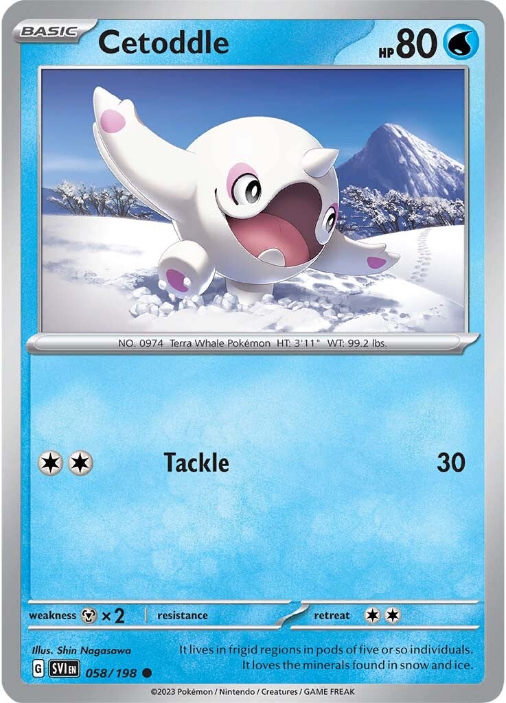 Cetoddle (058/198) [Scarlet & Violet: Base Set] | Amazing Games TCG