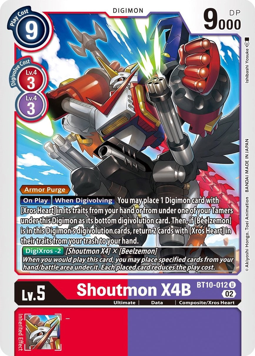 Shoutmon X4B [BT10-012] [Xros Encounter] | Amazing Games TCG