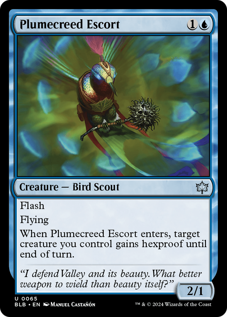 Plumecreed Escort [Bloomburrow] | Amazing Games TCG