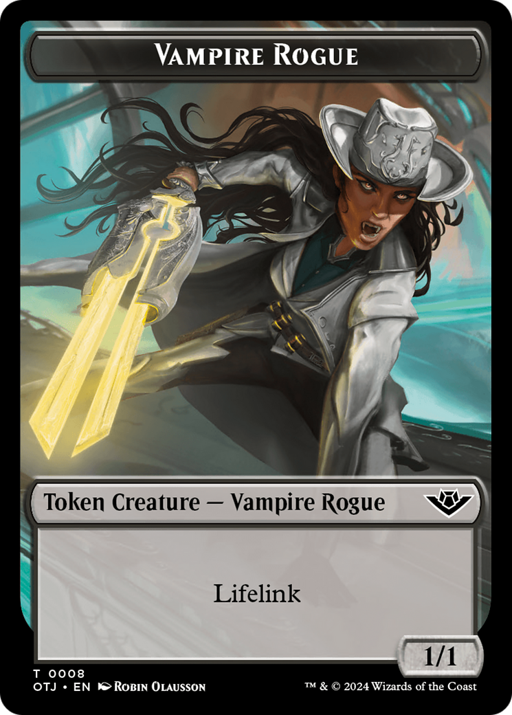 Vampire Rogue Token [Outlaws of Thunder Junction Tokens] | Amazing Games TCG