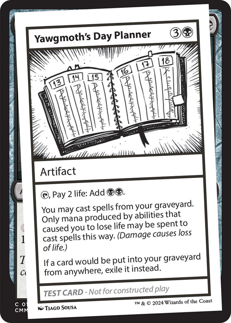 Yawgmoth's Day Planner [Mystery Booster 2 Playtest Cards] | Amazing Games TCG