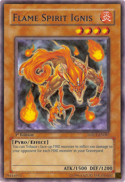 Flame Spirit Ignis [LODT-EN087] Rare | Amazing Games TCG