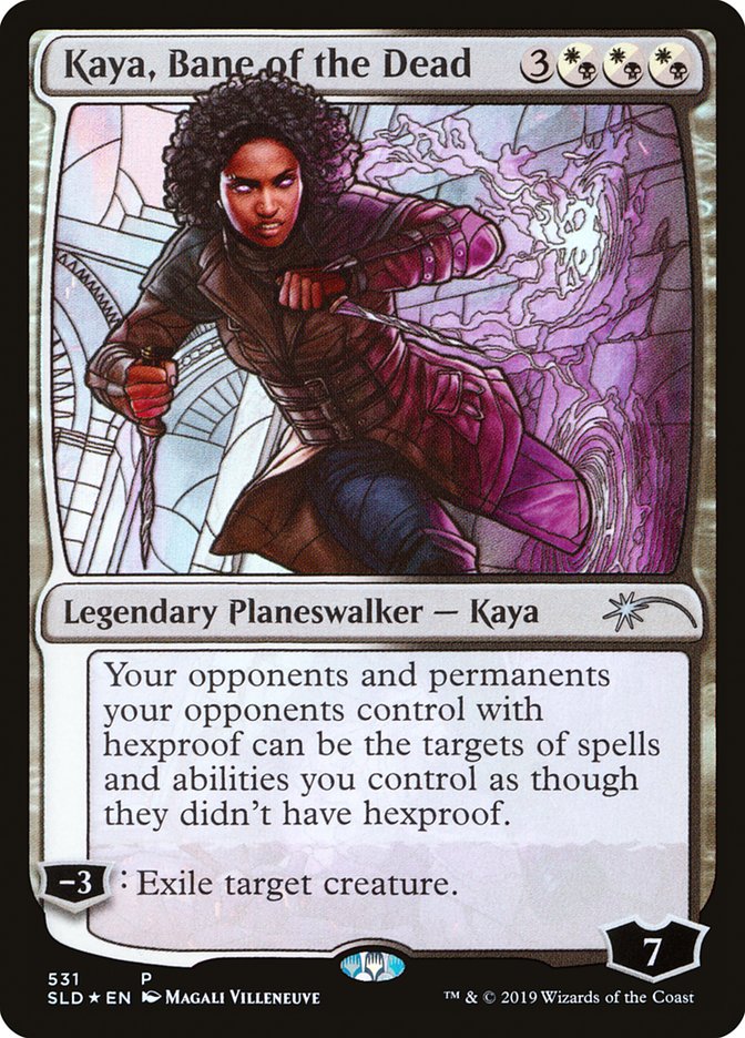 Kaya, Bane of the Dead (Stained Glass) [Secret Lair Drop Promos] | Amazing Games TCG