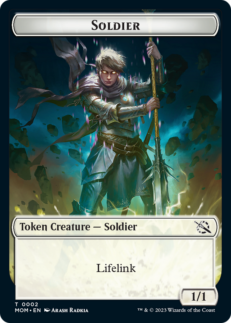 Soldier // Knight Double-Sided Token [March of the Machine Tokens] | Amazing Games TCG