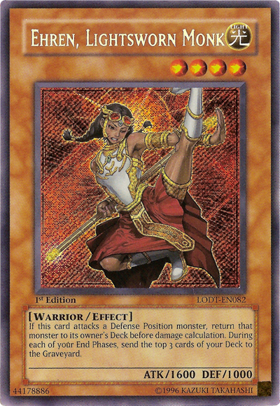 Ehren, Lightsworn Monk [LODT-EN082] Secret Rare | Amazing Games TCG