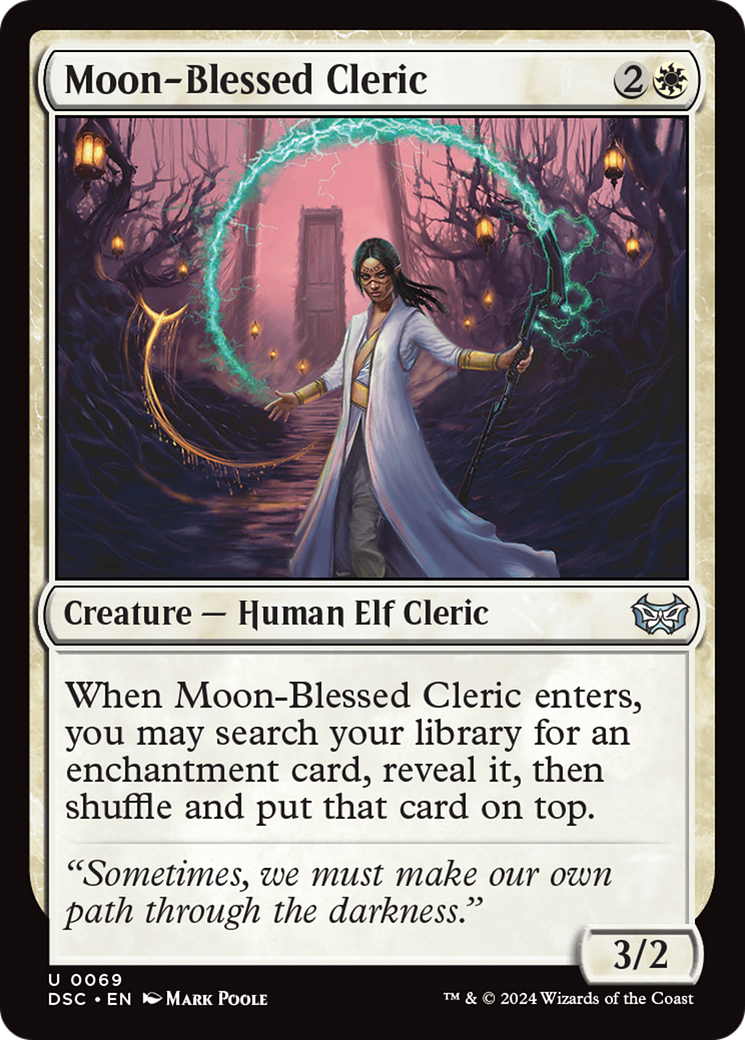 Moon-Blessed Cleric [Duskmourn: House of Horror Commander] | Amazing Games TCG