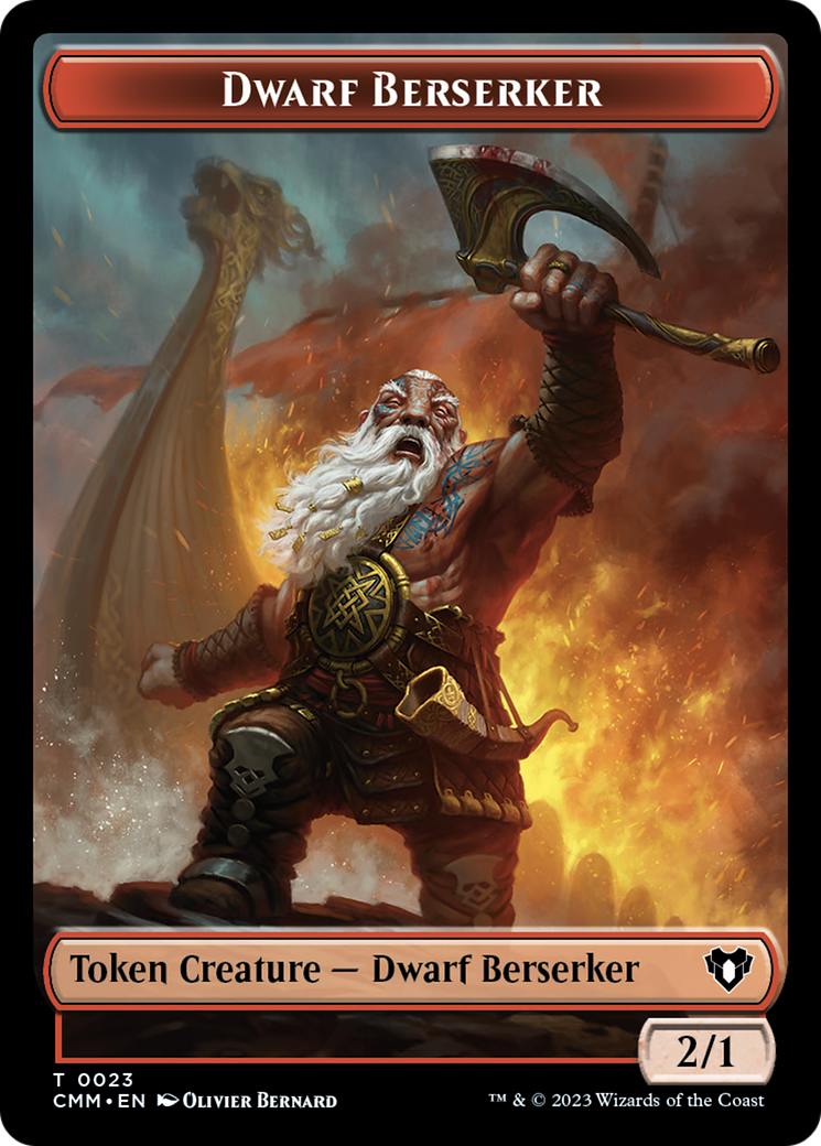 Dwarf Berserker Token [Commander Masters Tokens] | Amazing Games TCG