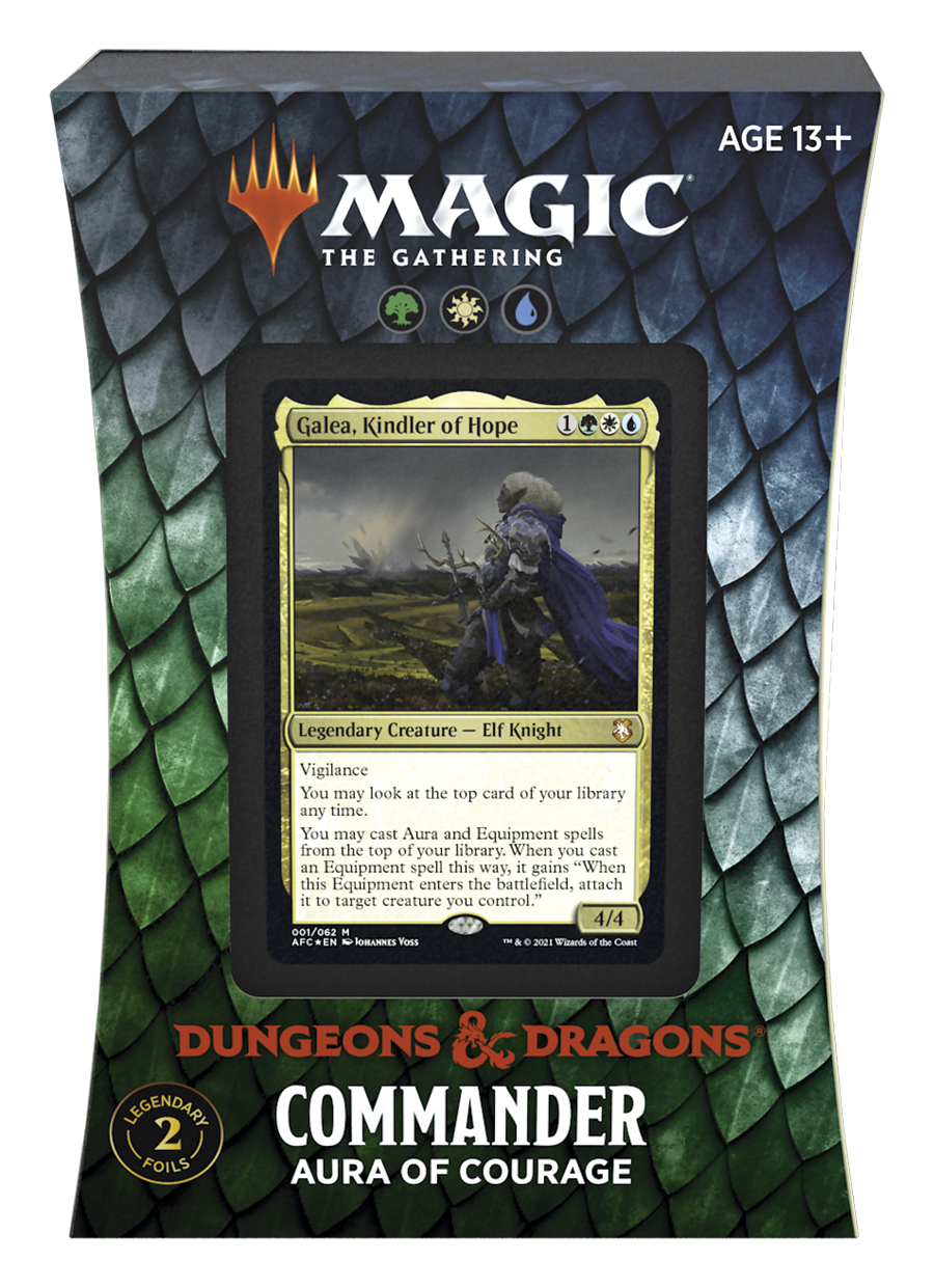 Dungeons & Dragons: Adventures in the Forgotten Realms - Commander Deck (Aura of Courage) | Amazing Games TCG