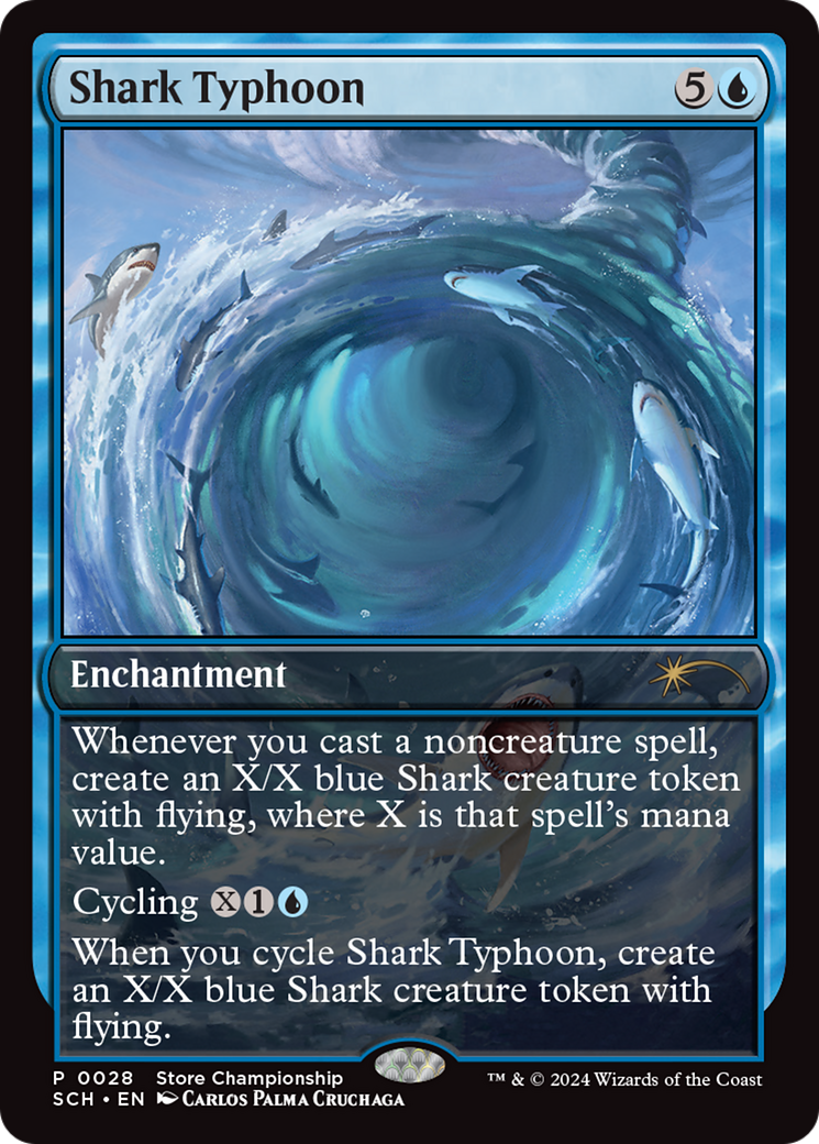 Shark Typhoon (Store Championship) [Bloomburrow Promos] | Amazing Games TCG