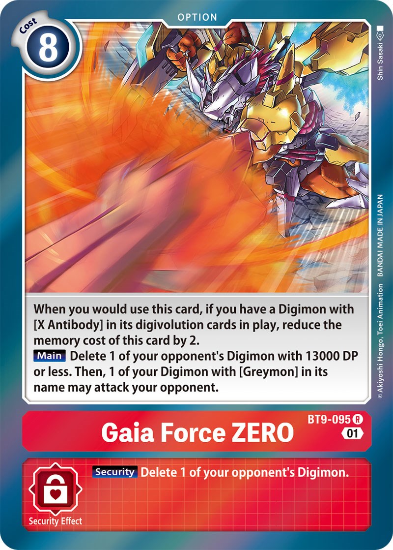 Gaia Force ZERO [BT9-095] [X Record] | Amazing Games TCG