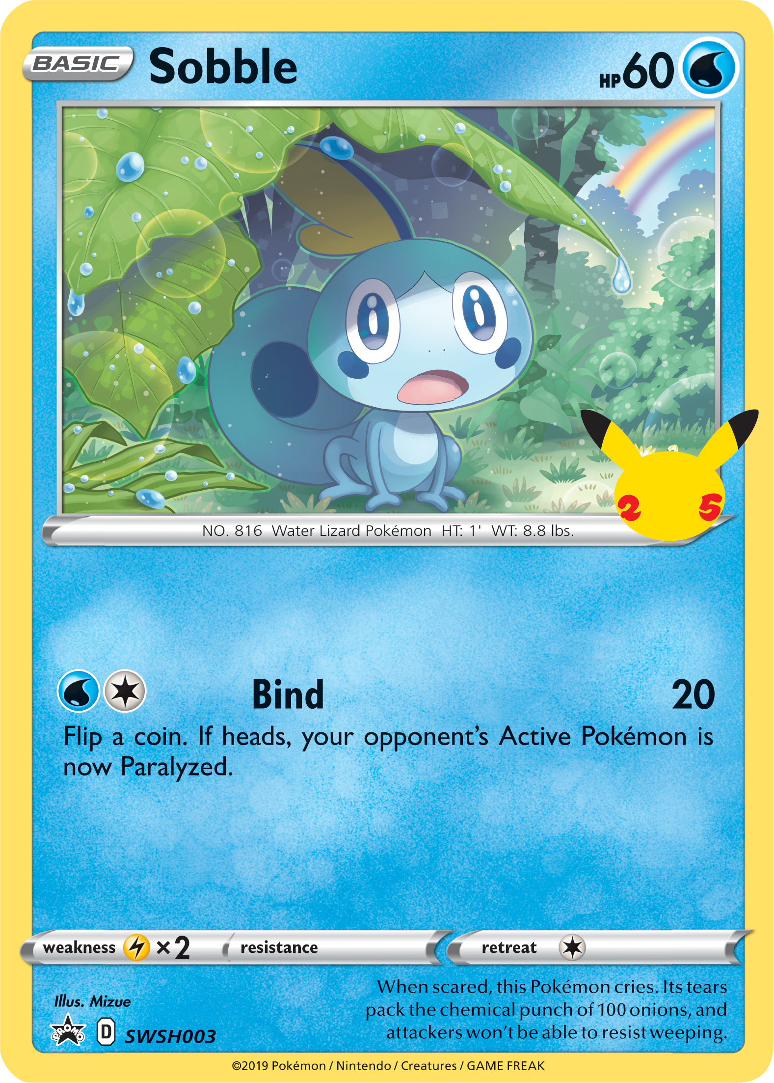 Sobble (SWSH003) (Jumbo Card) [First Partner Pack] | Amazing Games TCG