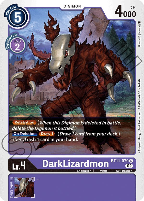 DarkLizardmon [BT11-079] [Dimensional Phase] | Amazing Games TCG