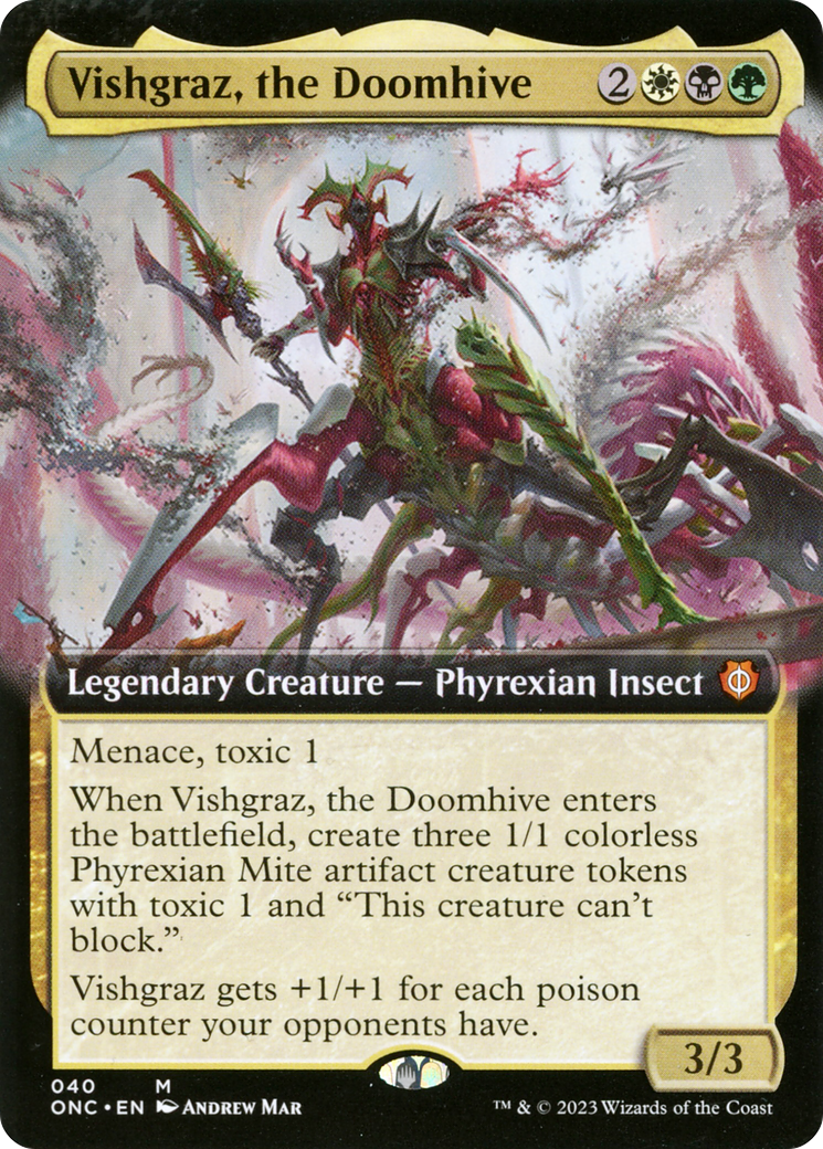 Vishgraz, the Doomhive (Extended Art) [Phyrexia: All Will Be One Commander] | Amazing Games TCG