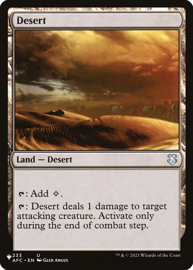 Desert [The List] | Amazing Games TCG