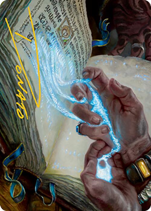 Mystic Redaction Art Card (Gold-Stamped Signature) [Modern Horizons 2 Art Series] | Amazing Games TCG