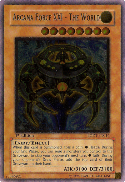 Arcana Force XXI - The World [LODT-EN016] Ultimate Rare | Amazing Games TCG