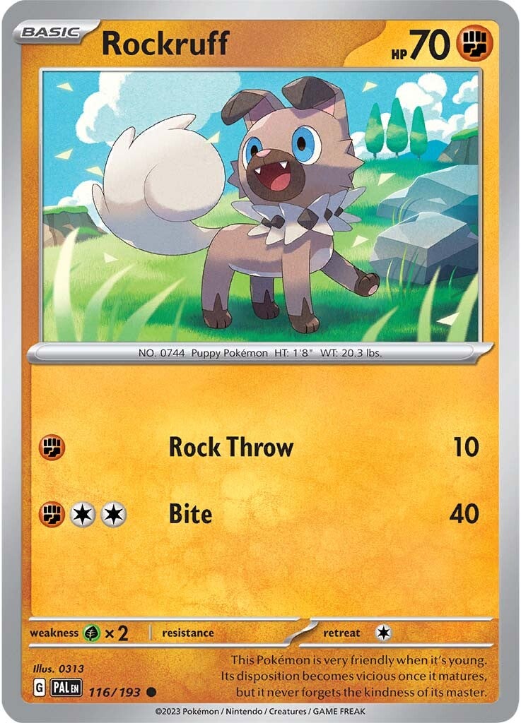 Rockruff (116/193) [Scarlet & Violet: Paldea Evolved] | Amazing Games TCG