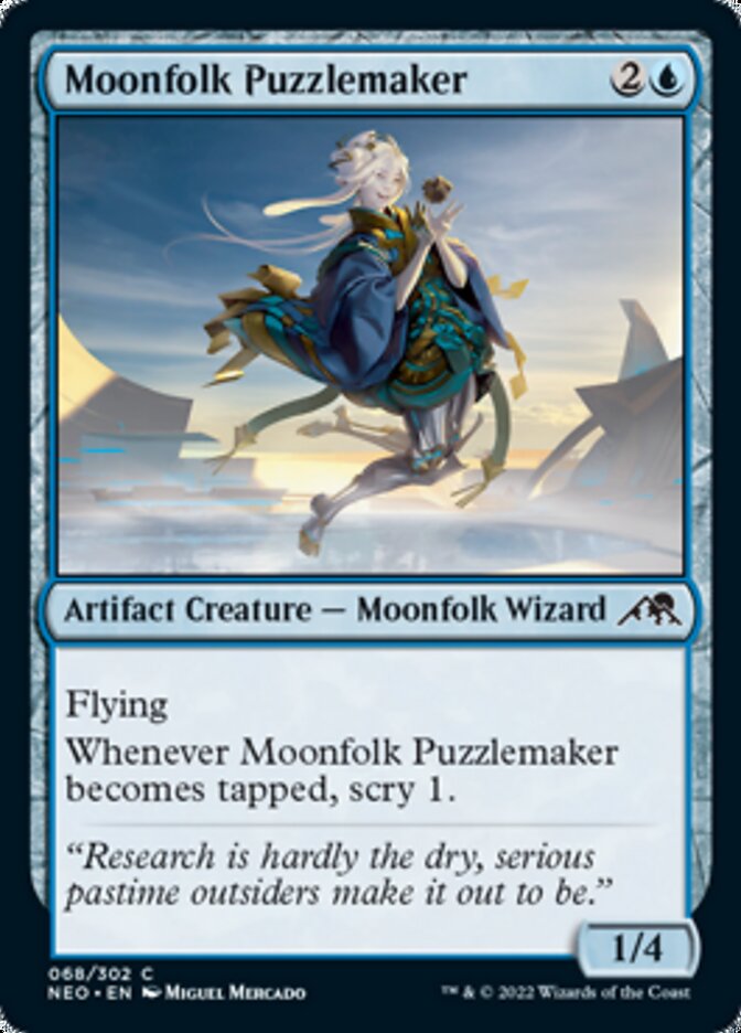 Moonfolk Puzzlemaker [Kamigawa: Neon Dynasty] | Amazing Games TCG