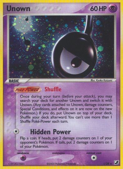 Unown (!) (!/28) [EX: Unseen Forces] | Amazing Games TCG