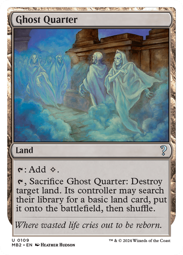 Ghost Quarter (White Border) [Mystery Booster 2] | Amazing Games TCG