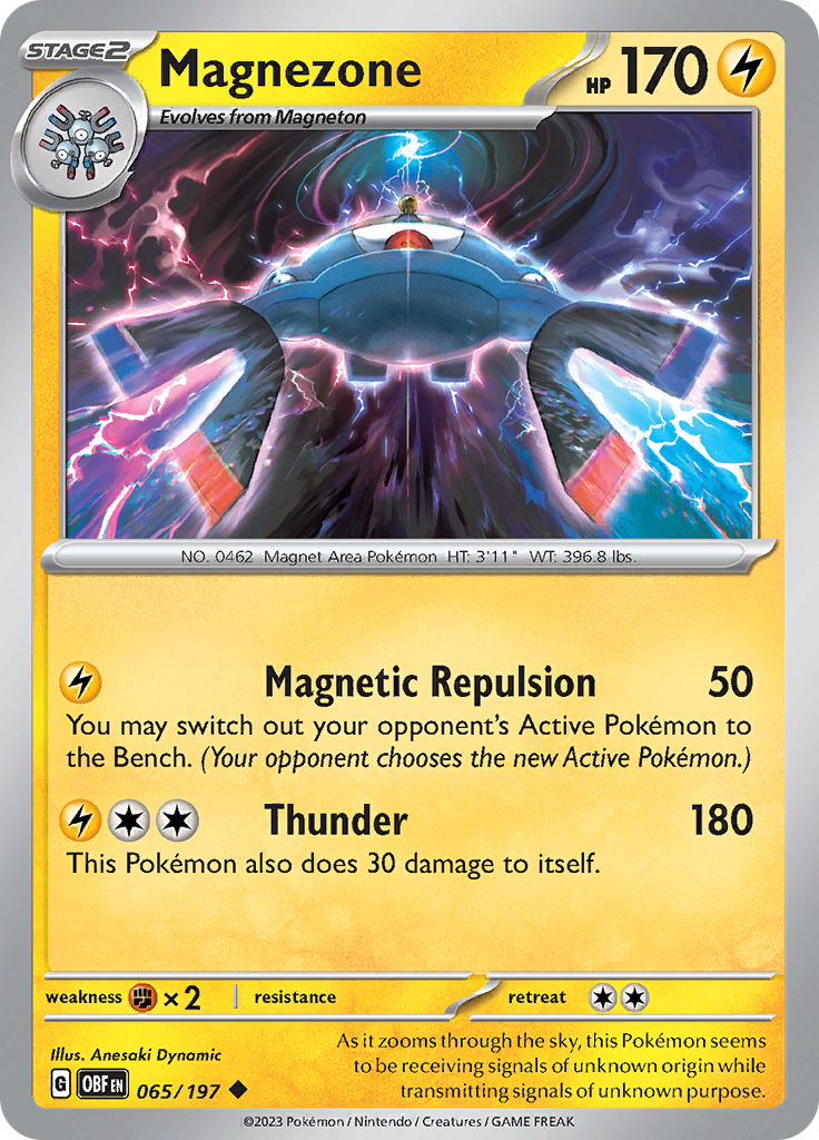 Magnezone (065/197) [Scarlet & Violet: Obsidian Flames] | Amazing Games TCG