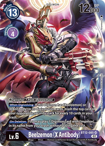 Beelzemon (X Antibody) [BT12-085] (Alternate Art) [Across Time] | Amazing Games TCG