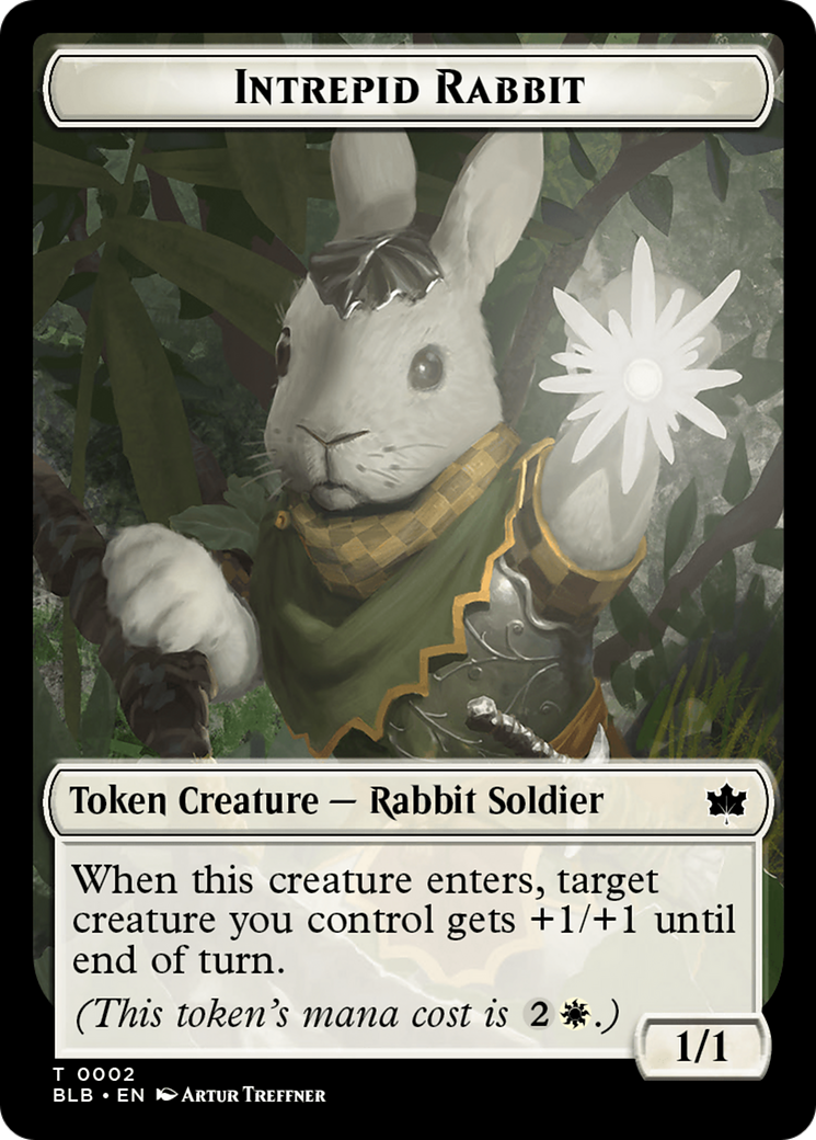 Intrepid Rabbit Token [Bloomburrow Tokens] | Amazing Games TCG