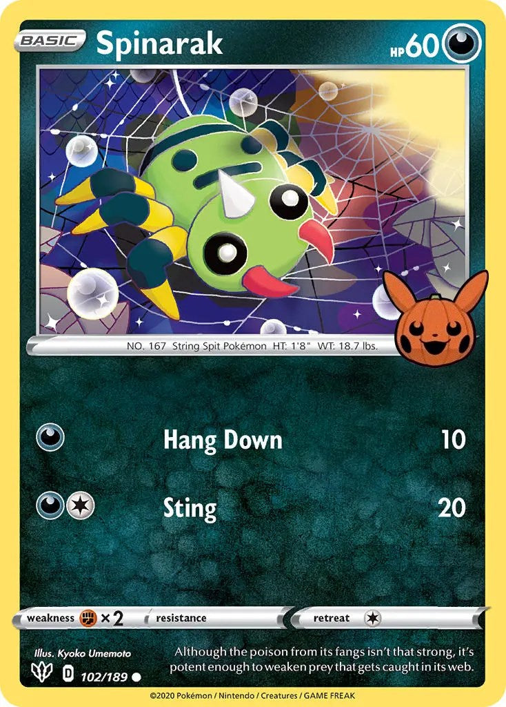 Spinarak (102/189) [Trick or Trade] | Amazing Games TCG