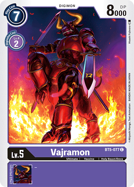 Vajramon [BT5-077] [Battle of Omni] | Amazing Games TCG