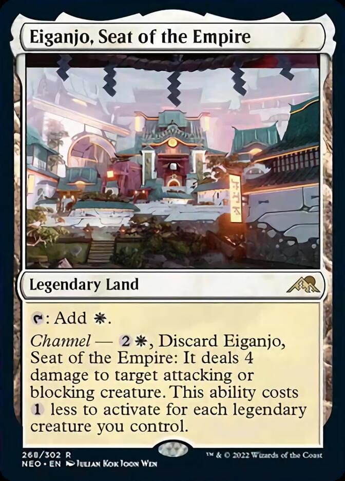 Eiganjo, Seat of the Empire [Kamigawa: Neon Dynasty] | Amazing Games TCG