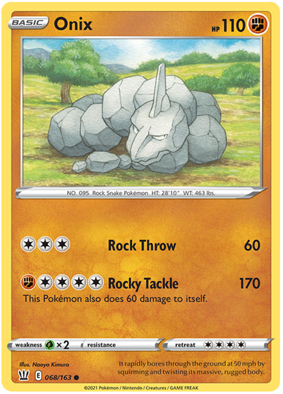 Onix (068/163) [Sword & Shield: Battle Styles] | Amazing Games TCG