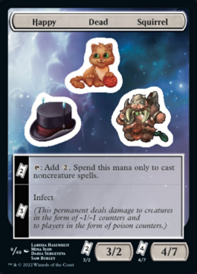 Happy Dead Squirrel [Unfinity Stickers] | Amazing Games TCG