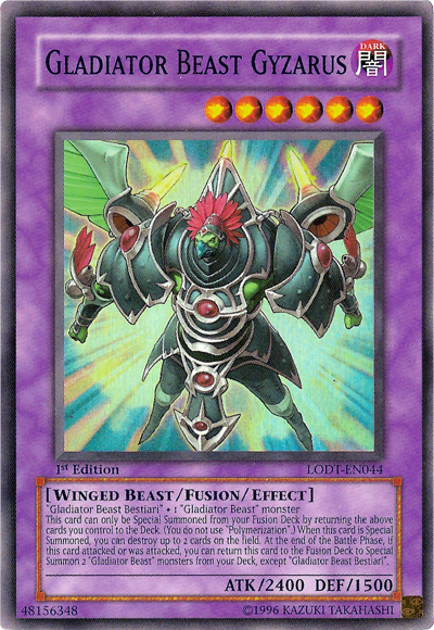 Gladiator Beast Gyzarus [LODT-EN044] Super Rare | Amazing Games TCG